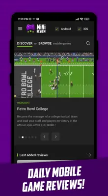 MiniReview - Best Android Game Reviews & Gameplay android App screenshot 1